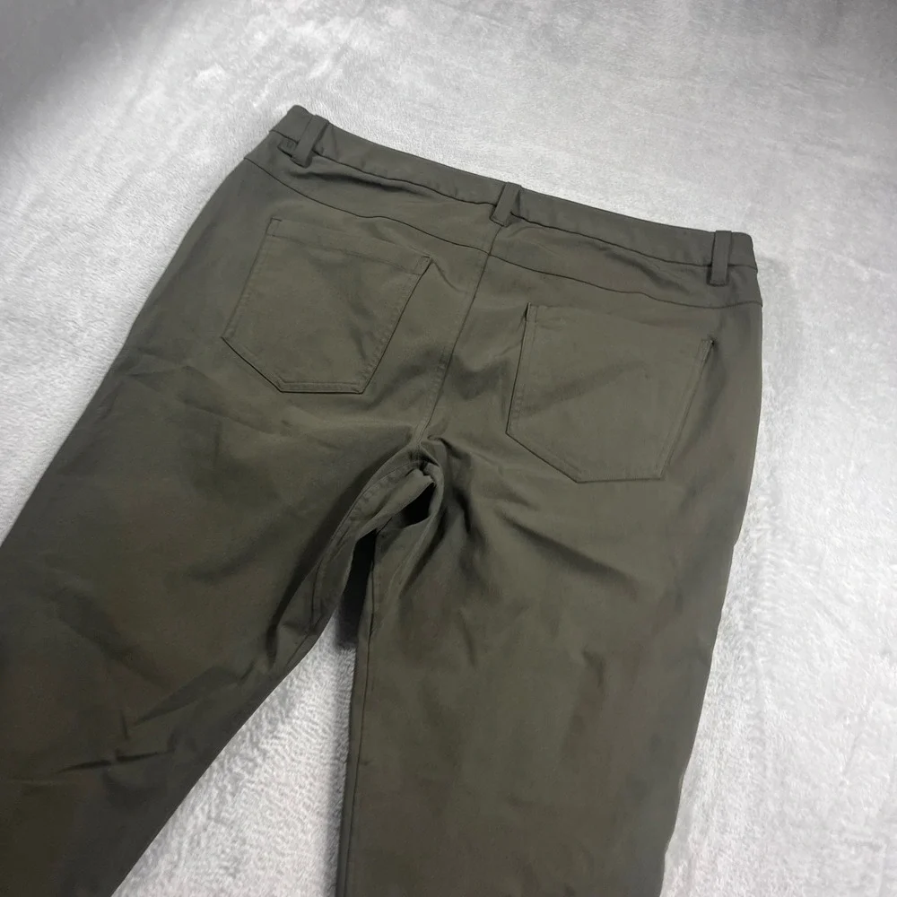 Lululemon ABC Pant Slim 36‎ Olive Green Warpstreme 5 Pocket Commuter Trousers